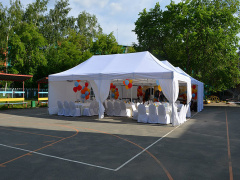 Тентовая конструкция 32кв.м
