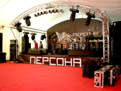 Сцена 6х4м с арочной крышей